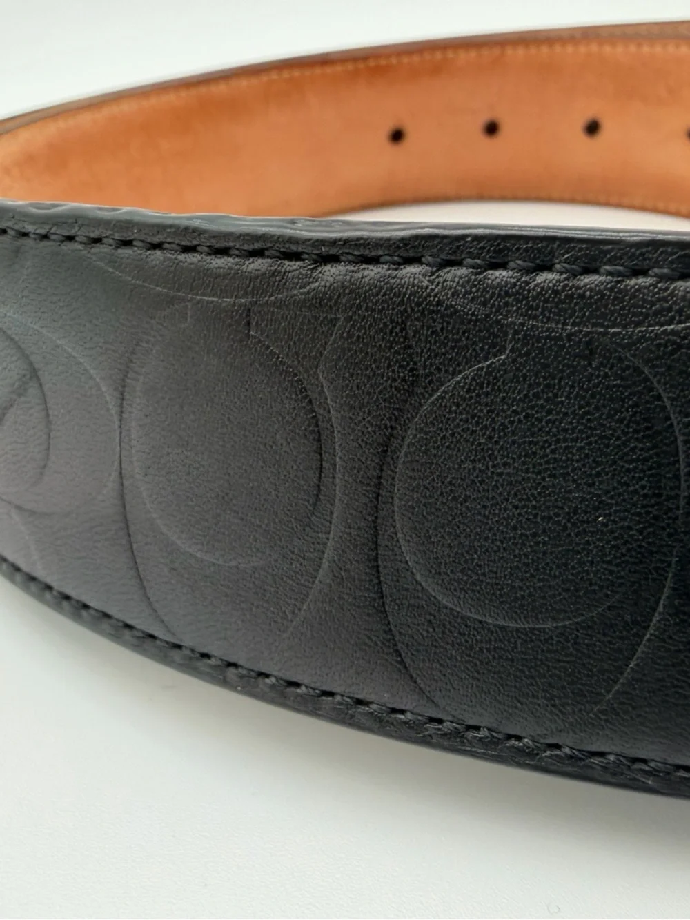 Men’s Coach Harness Buckle Belt Sz 40 - Picture 2 of 8